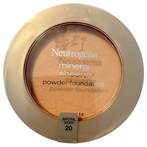 Neutrogena Mineral Sheers Powder Foundation Compact 0.34oz Natural Ivory 20
